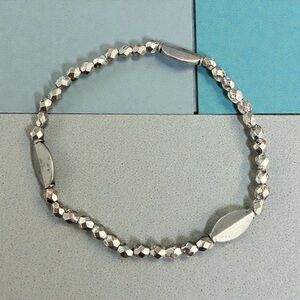 Elegant Silver Beaded Bracelet